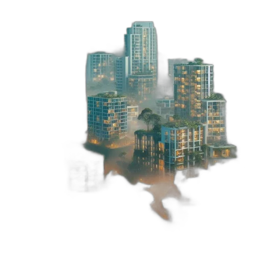 building, robot, mask, concept art transparent PNG cut-out