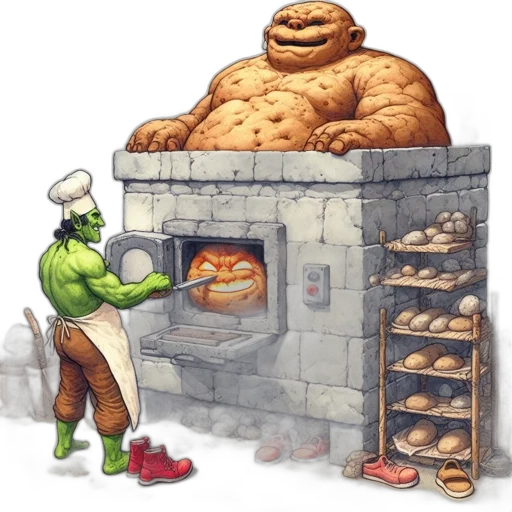 food, robot, concept art, comic book art transparent PNG cut-out