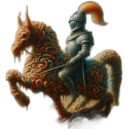 dragon, sword, mask, staff transparent PNG cut-out