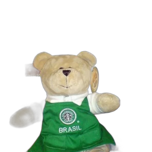 staff, stuffed, bear, wearing transparent PNG cut-out