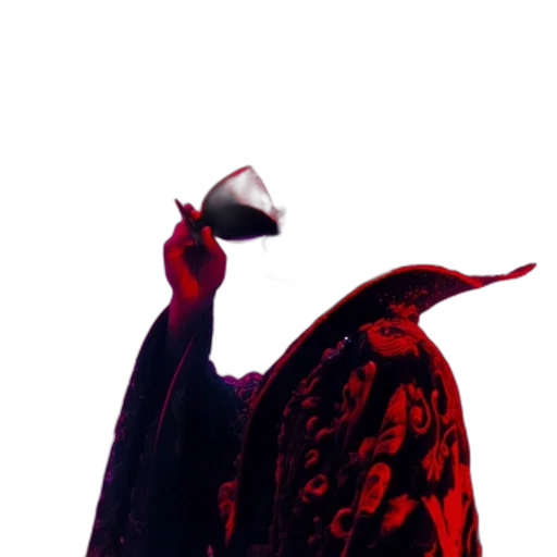 hat, mask, staff, jacket transparent PNG cut-out