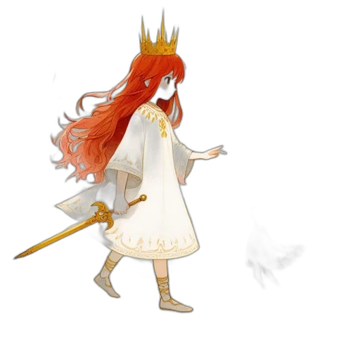 crown, sword, staff, dragon transparent PNG cut-out