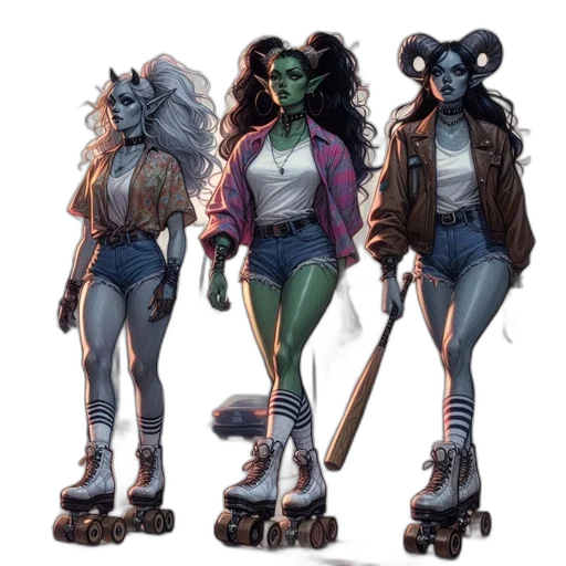 concept art, comic book art, fantasy art, cyberpunk transparent PNG cut-out