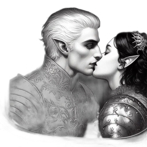 fantasy art, concept art, pencil sketch, photorealistic transparent PNG cut-out