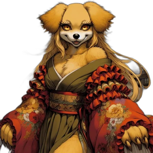 animal, dress, staff, concept art transparent PNG cut-out