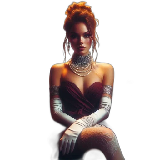 dress, jewelry, crown, face transparent PNG cut-out