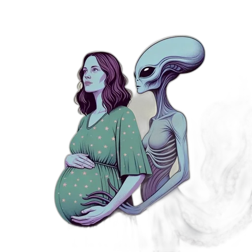 creature, concept art, watercolor, vaporwave transparent PNG cut-out