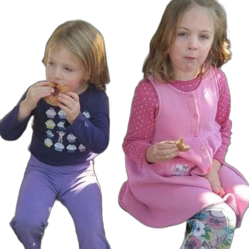 pastel, two, young, girls transparent PNG cut-out