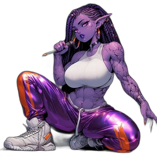 cyberpunk, comic book art, concept art, pixel art transparent PNG cut-out