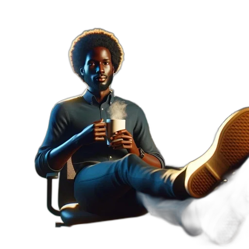 robot, bottle, shoes, staff transparent PNG cut-out