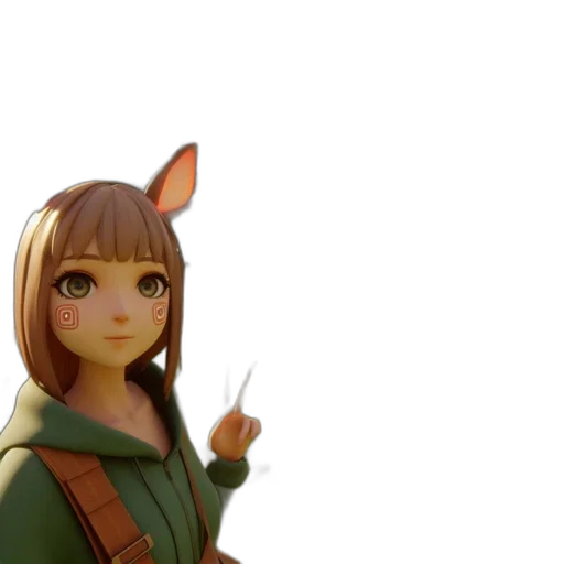 staff, weapon, jacket, creature transparent PNG cut-out