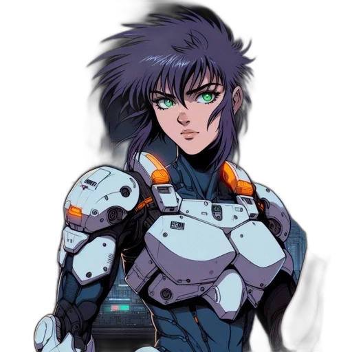 robot, weapon, anime, cyberpunk transparent PNG cut-out