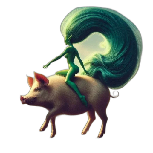 creature, animal, hair, staff transparent PNG cut-out
