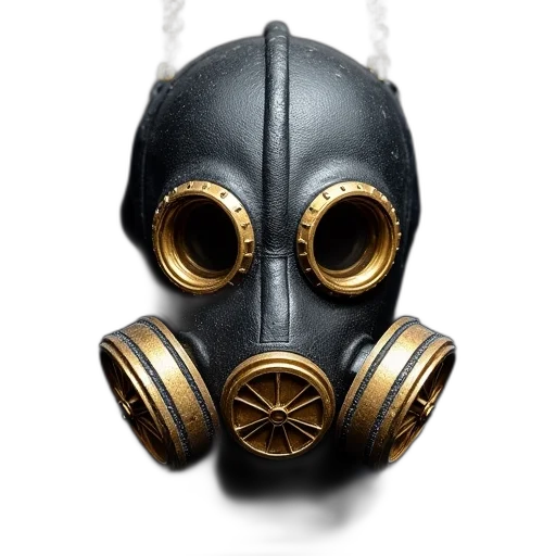 mask, face, concept art, cyberpunk transparent PNG cut-out