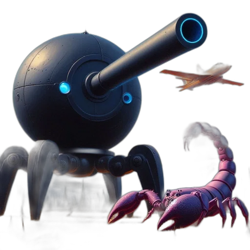 robot, weapon, creature, animal transparent PNG cut-out