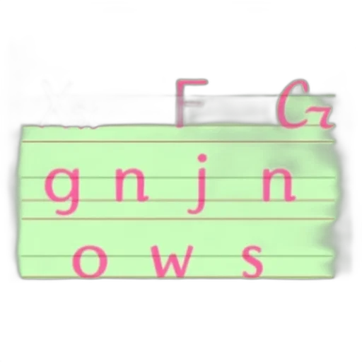 crown, vaporwave, alphabet, short transparent PNG cut-out