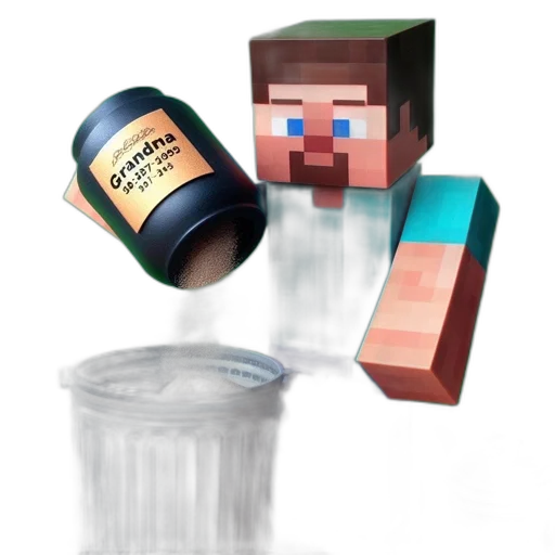 bottle, food, creature, face transparent PNG cut-out