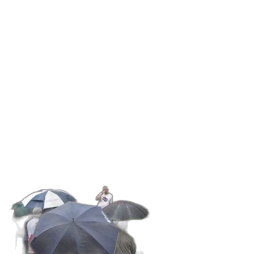 umbrella, hat, jacket, robot transparent PNG cut-out
