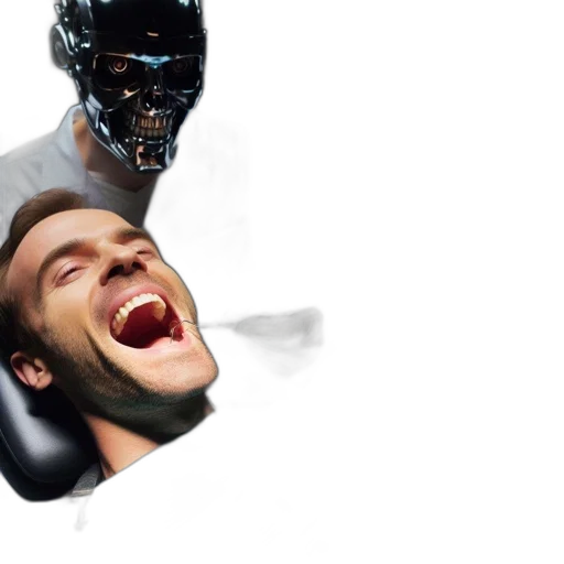 robot, mask, face, creature transparent PNG cut-out