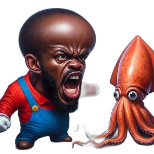 creature, face, hair, concept art transparent PNG cut-out