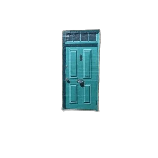 furniture, building, 3d render, blue transparent PNG cut-out