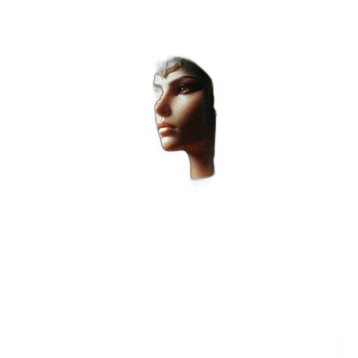 face, crown, mask, hair transparent PNG cut-out
