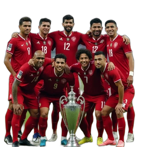 players, celebrate, trophy, pose transparent PNG cut-out