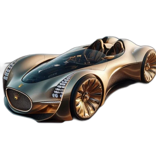 car, 3d render, concept art, photorealistic transparent PNG cut-out