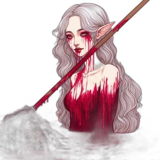 staff, fantasy art, pixel art, concept art transparent PNG cut-out