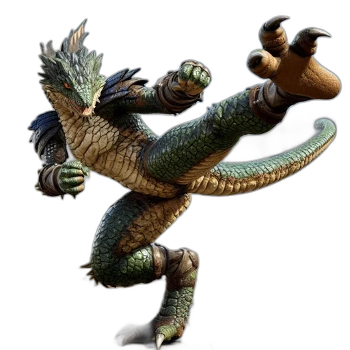 dragon, creature, animal, staff transparent PNG cut-out