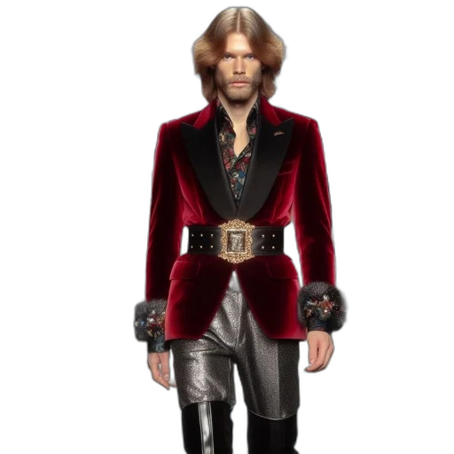 jacket, staff, sword, concept art transparent PNG cut-out