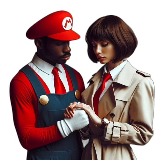 hat, jacket, dress, concept art transparent PNG cut-out
