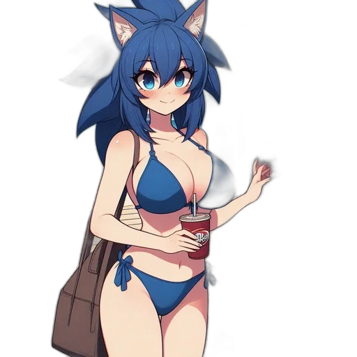 dress, creature, staff, weapon transparent PNG cut-out