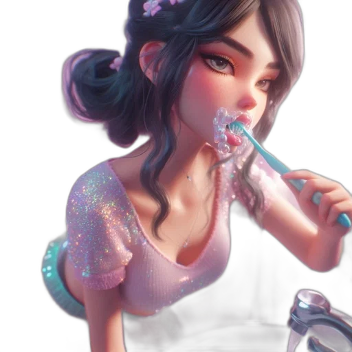 dress, staff, face, jewelry transparent PNG cut-out