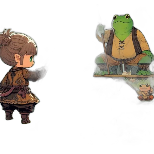 concept art, fantasy art, pixel art, 3d render transparent PNG cut-out