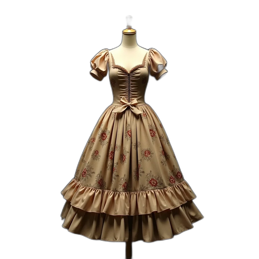 dress, 3d render, photorealistic, concept art transparent PNG cut-out