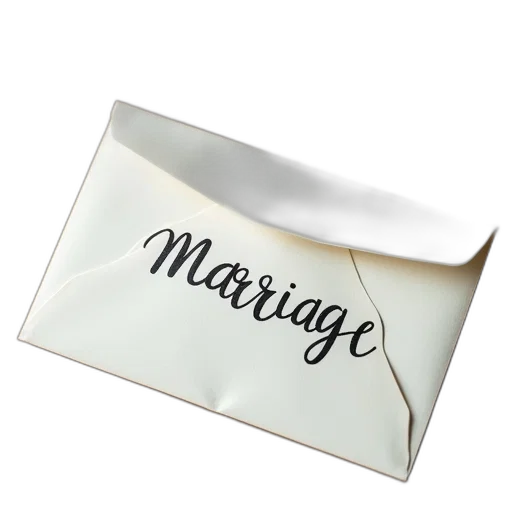 jewelry, envelope, word, marriage transparent PNG cut-out