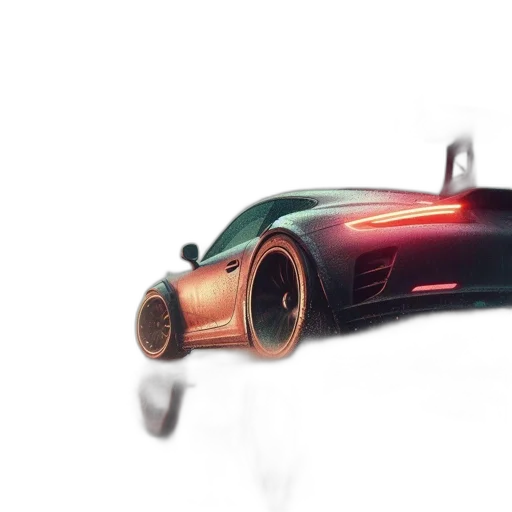 car, weapon, 3d render, concept art transparent PNG cut-out