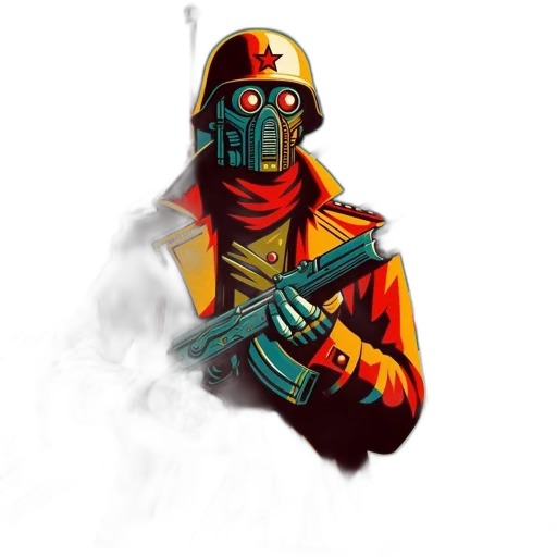 mask, robot, staff, jacket transparent PNG cut-out