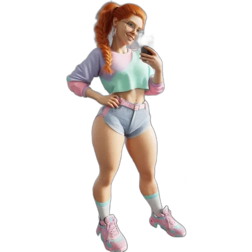 dress, jacket, 3d render, concept art transparent PNG cut-out