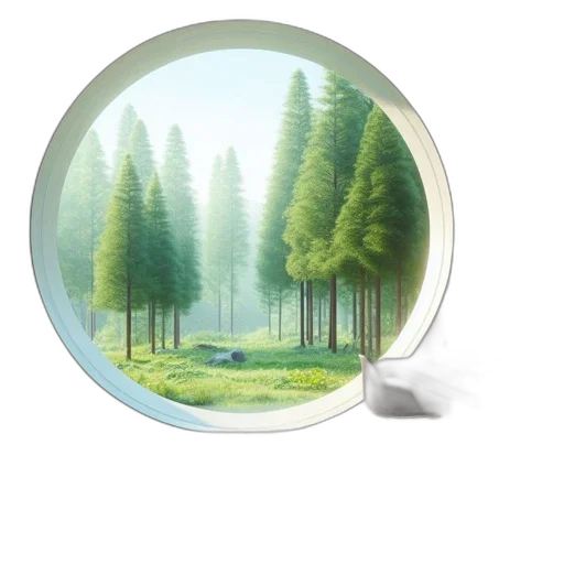 tree, furniture, concept art, 3d render transparent PNG cut-out