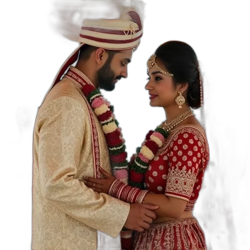 jewelry, photorealistic, couple, standing transparent PNG cut-out