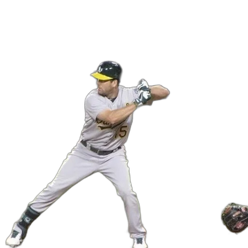 baseball, player, grey, uniform transparent PNG cut-out