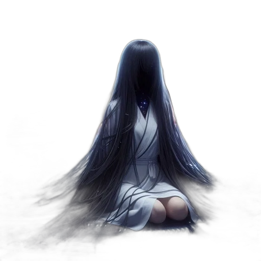 hair, dress, creature, face transparent PNG cut-out