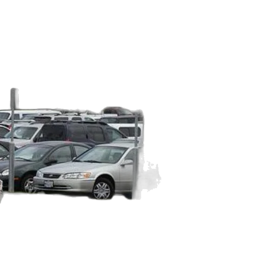car, 3d render, parking, lot transparent PNG cut-out