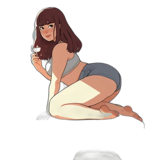 dress, bottle, creature, hat transparent PNG cut-out