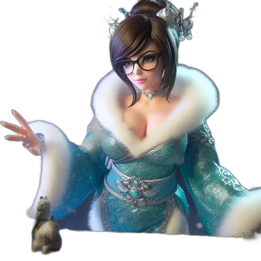 staff, dress, dragon, robot transparent PNG cut-out