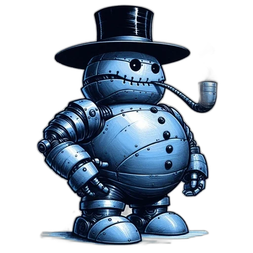 robot, concept art, pixel art, comic book art transparent PNG cut-out