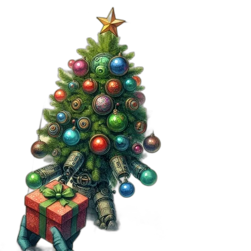 tree, photorealistic, concept art, 3d render transparent PNG cut-out