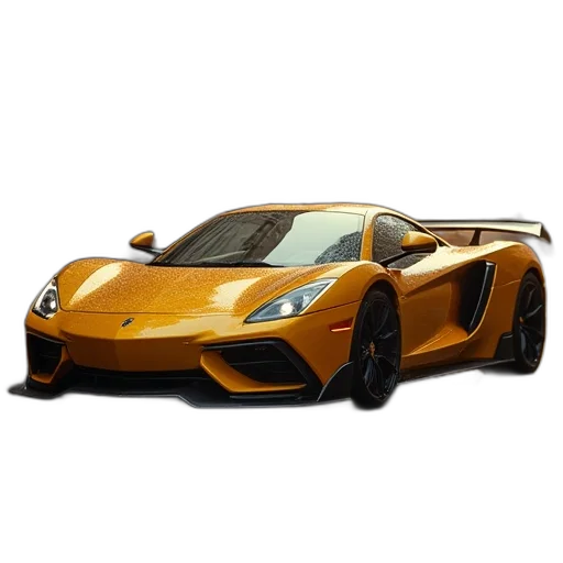 car, weapon, 3d render, photorealistic transparent PNG cut-out